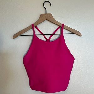 Old Navy Active PowerSoft Cropped Tank. Pink. Medium.